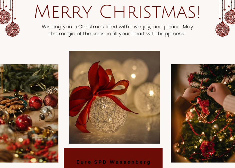 Wir wünschen Ihnen ein gesegnetes Weihnachtsfest im Kreise Ihrer Lieben und alles Gute für 2026